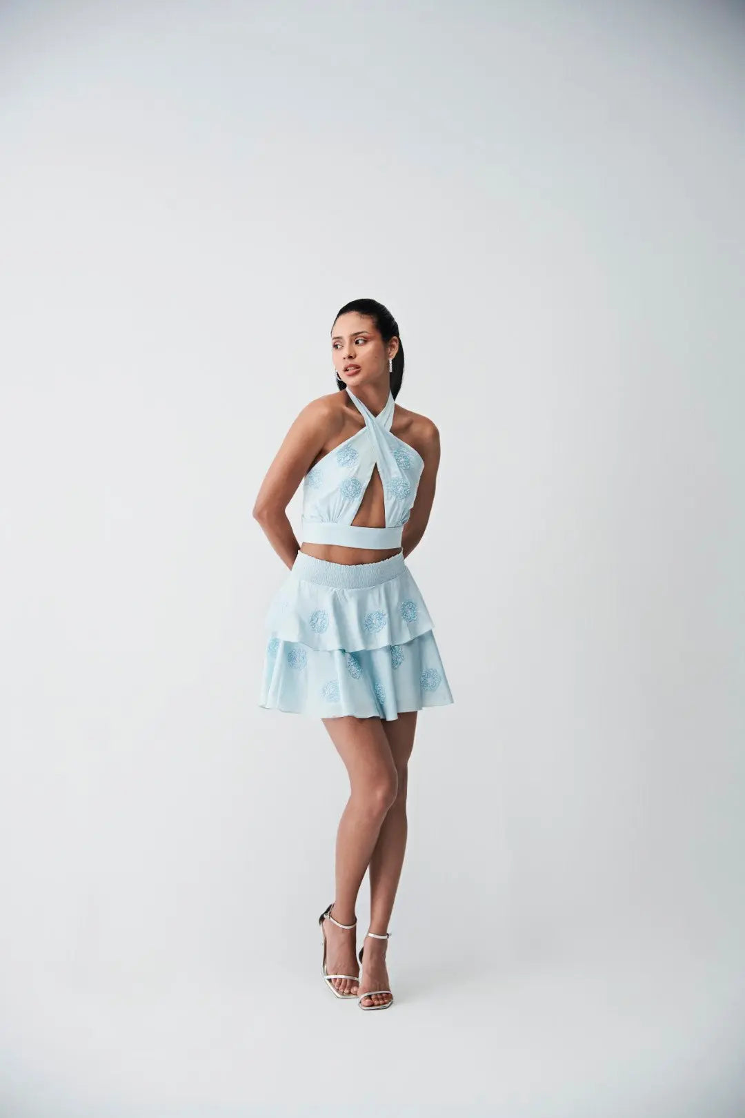 Scarlett Co-ord Set Ivory Rose