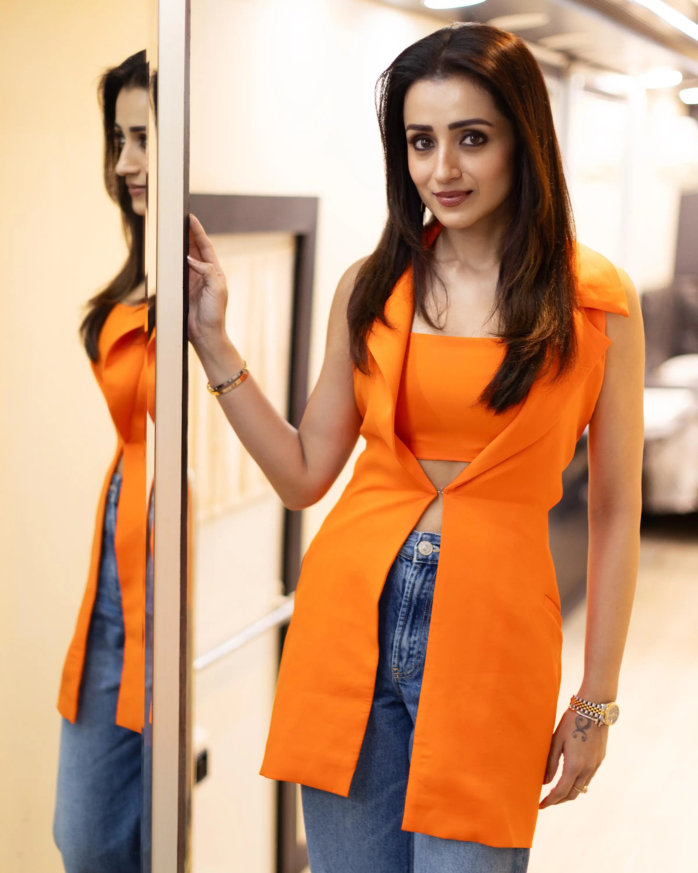 Trisha Krishnan In Our Echo Set Ivory Rose