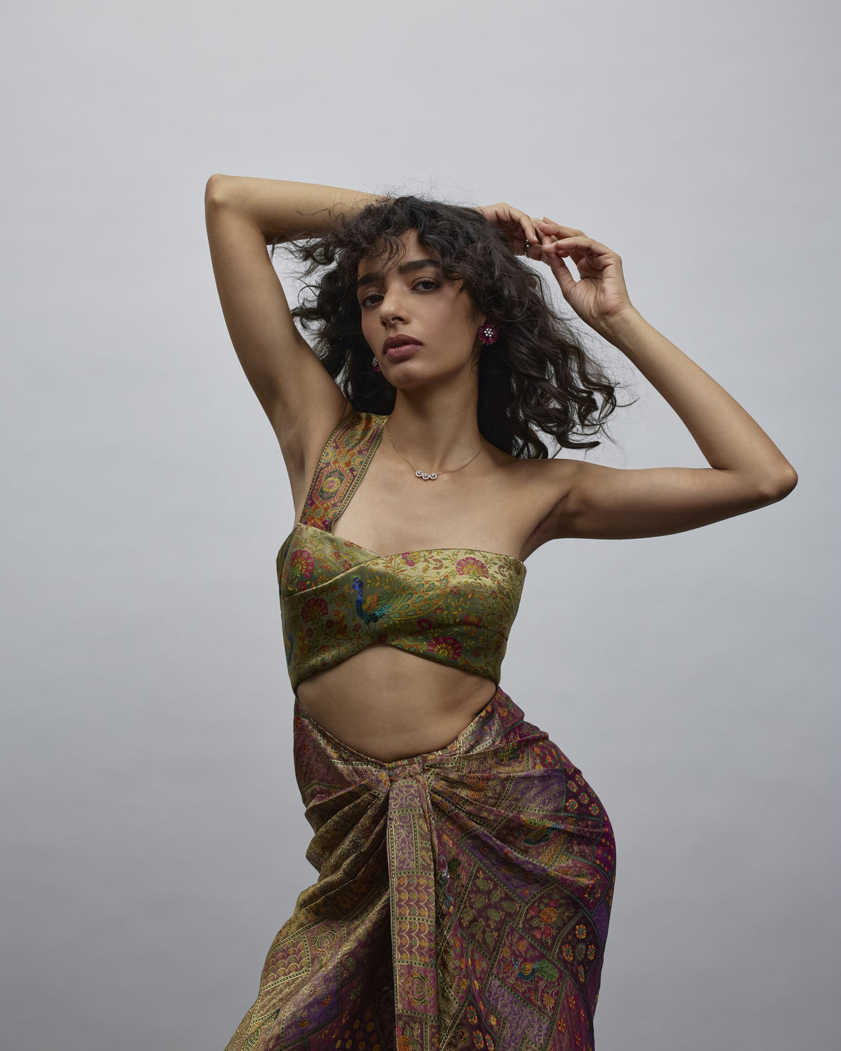 Kinari Silk Brocade Bralette & Sarong Dress — Material G(ir)l
