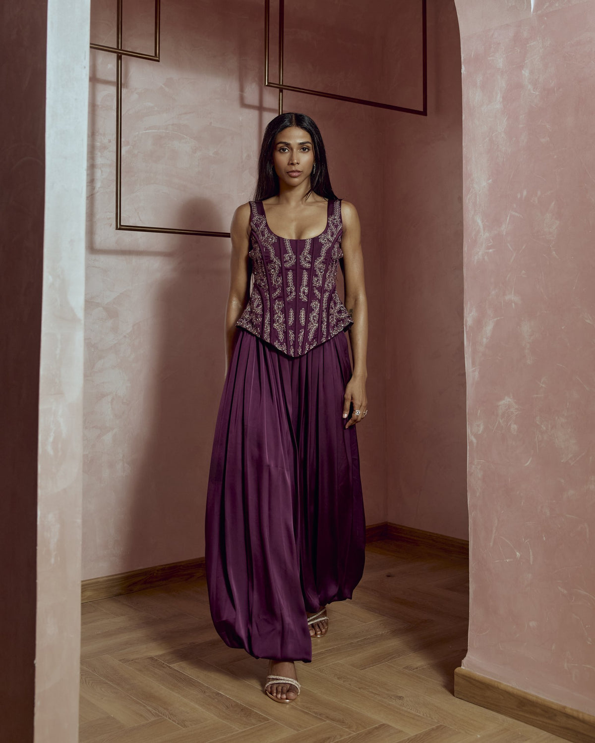 Diya Corset & Balloon Pants Set — Material G(ir)l