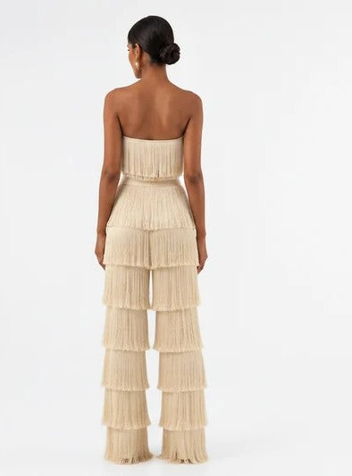 The Rio Fringe - Cream back